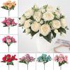 9 hlav simulované hedvábí pivoňka umělé květiny kytice domácí svatební dekorace