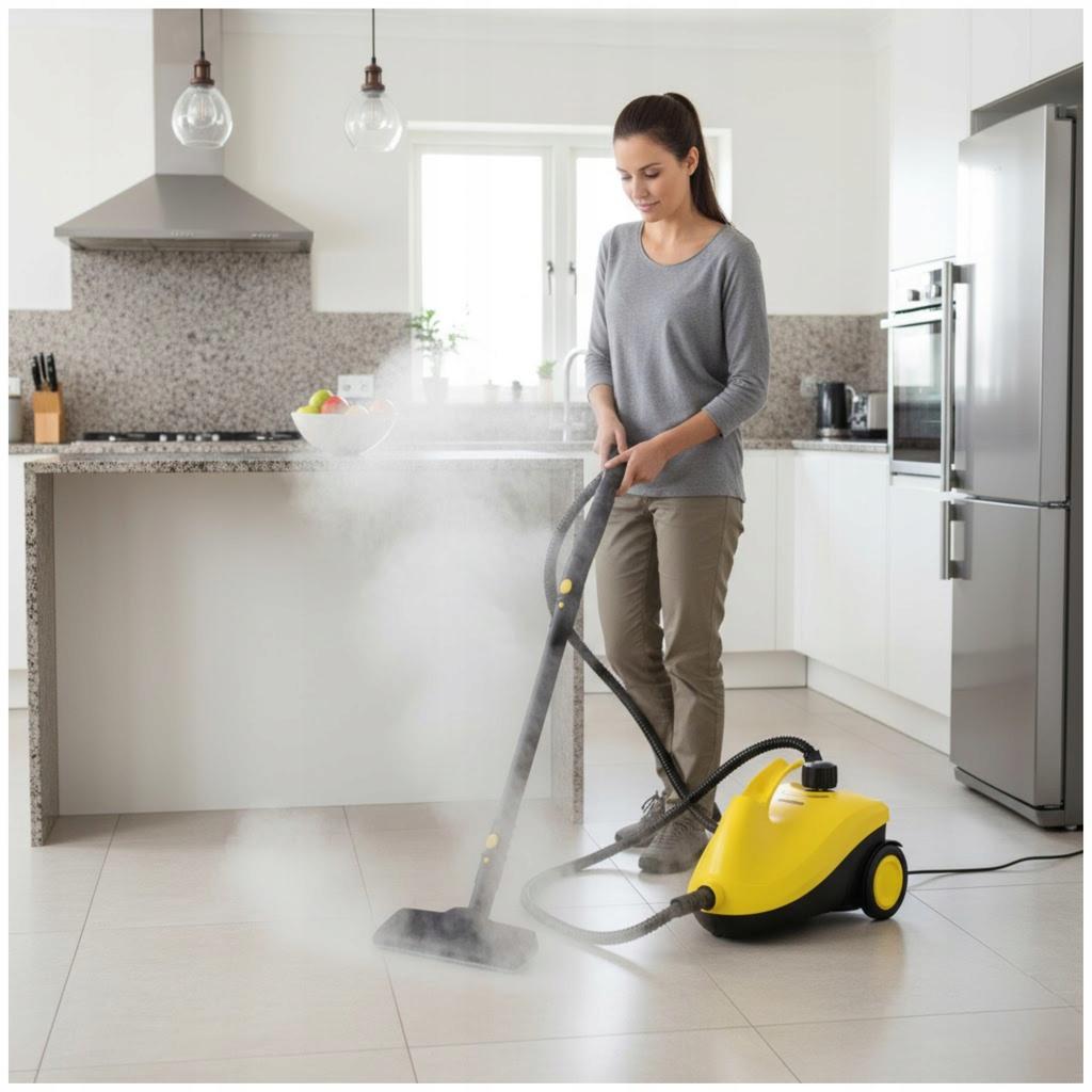 2500W Steam Mop and Cleaner for Windows and Grout - 2 L Tank