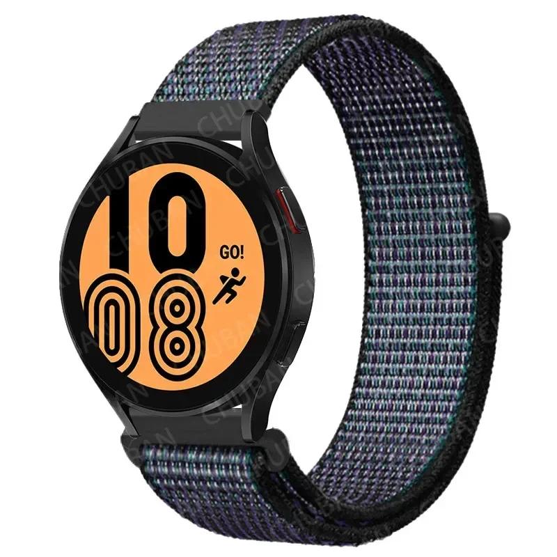 20mm/22mm Nylon Loop For Samsung Galaxy Watch 7/6/4/Classic/3/5/pro/Active 2 Sport Breathable Band Huawei Watch GT 4-3-2e Strap