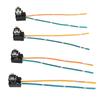 4 STÜCKE Scheinwerfer-Verkabelungsstecker DC12 bis 24V Scheinwerfer-Sockelkabelbaum für H1 Buchse
