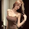 Korean Beautiful Design Sense Small Suspender Vest Women's Summer New Outer Wear Bottom Sleeveless Back Small Top