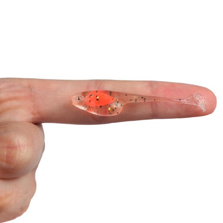 20Pcs Paddle Tail Swimbaits 5cm 1.2g Artificial Baits T Tail Swim Baits for Saltwater Soft Fishing Lures