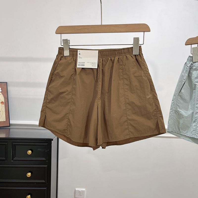 Women s Summer Quick-Dry Lightweight Running Shorts with Elastic Waist & Drawstring Large верблюд