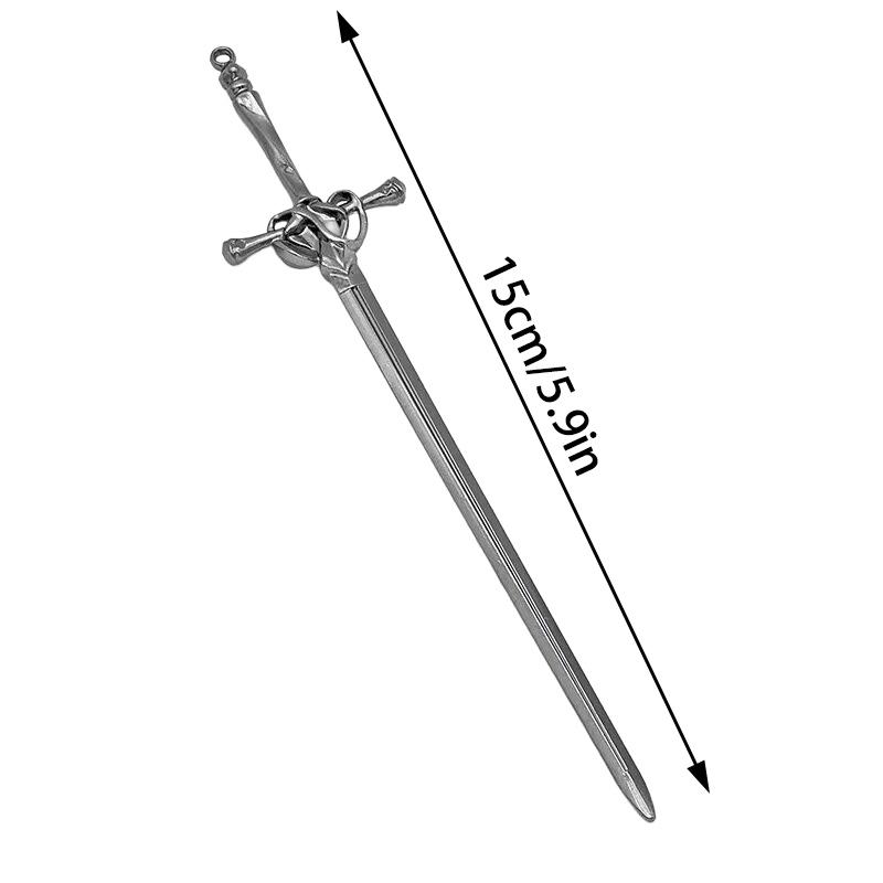 Punk Metal Sword Hair Accessory Chinese Minimalist Hair Stick Diy Hairstyle Design Tool Accessory Women s Hair Clip Hairpin