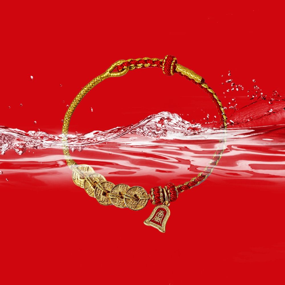 Hand-woven Zodiac Horse Bracelet Year of The Horse Red Handrope  Fortune Accessory