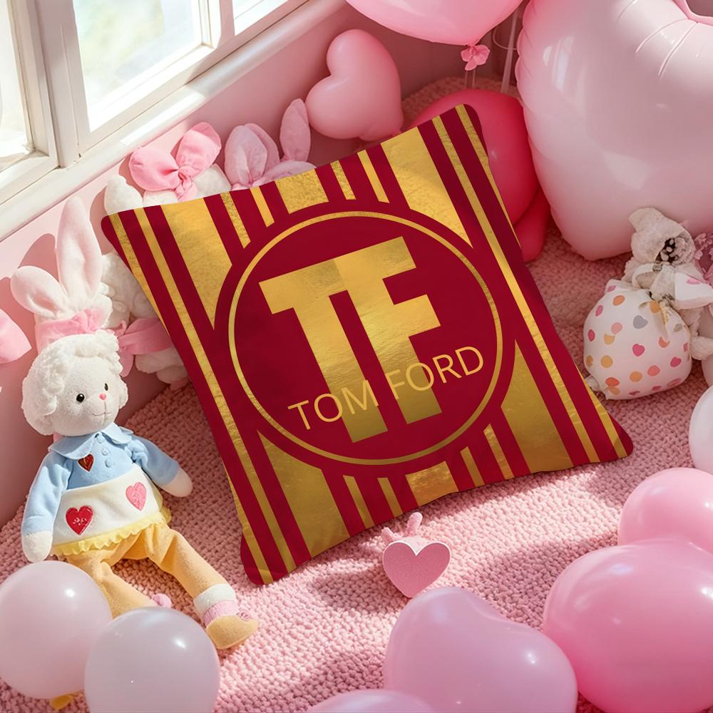 T-Tom F-Ford Trendy Brand Cushion Cover Pattern Printed Pillowcase for Living Room Sofa Cushion Cover & Bedroom Decor