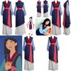Deluxe Mulan Cosplay Kimono Costume With Full Accessories For Women And Girls