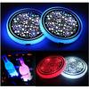 2PCS LED Car Cup Holder Lights, Light up Car Coasters for Cup Holders 7 Color-Changing Light Up Cup Holder ert Coasters, Waterproof Car Accessories