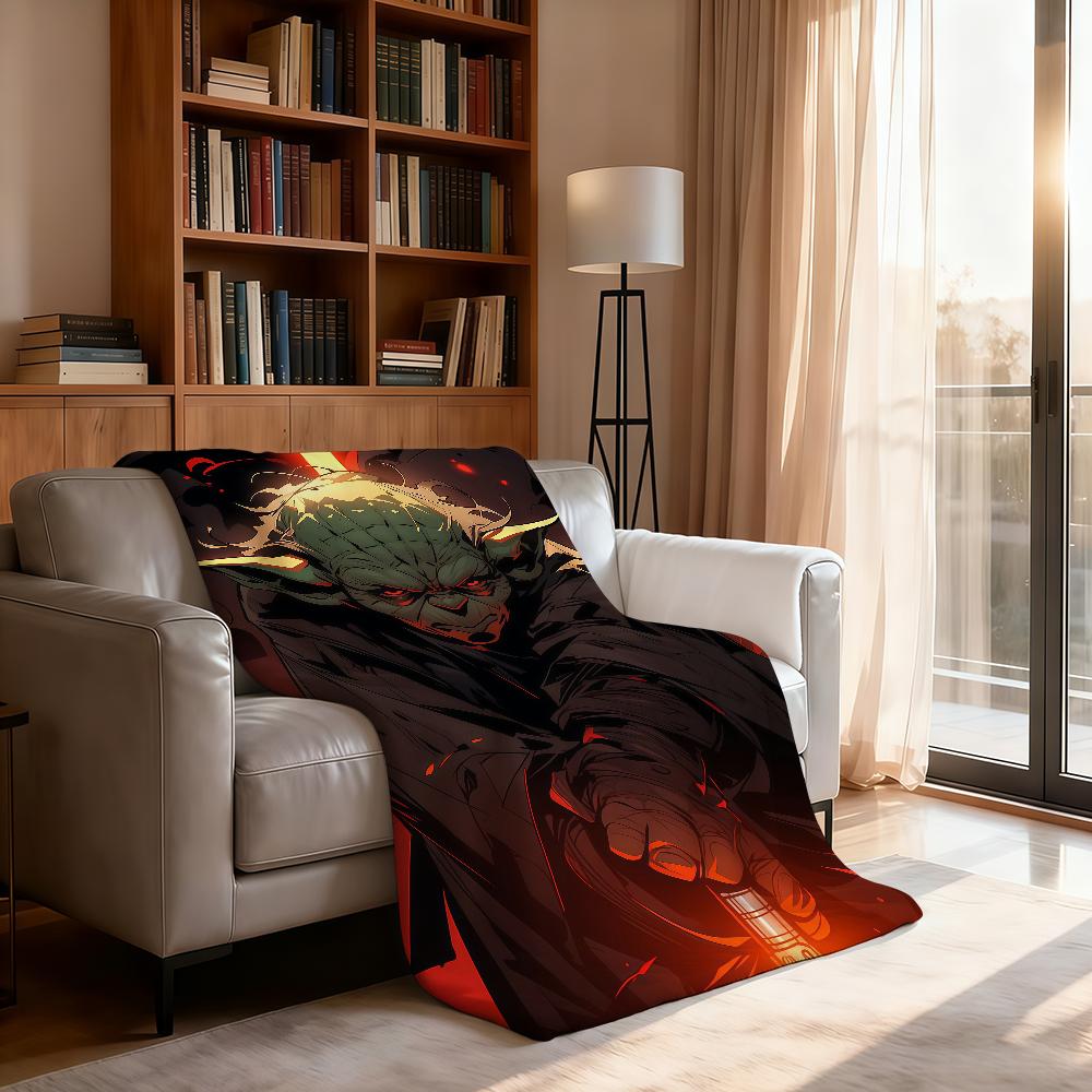 Y-Yoda Classic S-Star W-Wars Blanket Soft Throw Blanket for Home Bedroom Bed Sofa Picnic Travel Office Rest Cover Blanket Gift