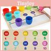 Early Education Number Math Magnetic Sticker Wooden Toy For Toddler Learning And Color Matching