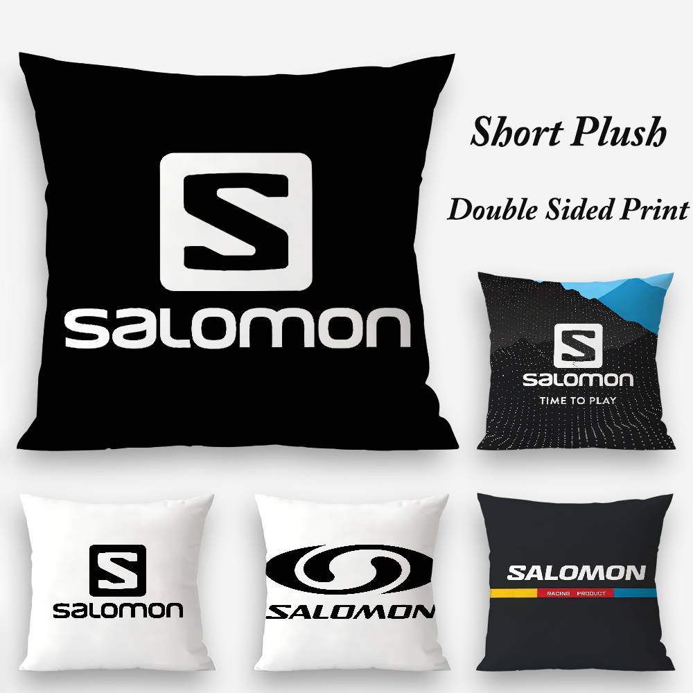 C-Classic S-SALOMONS Pillow Case Plush Fabric Soft Double Sided Print Home Sofa High Quality Cushion Cover Throw