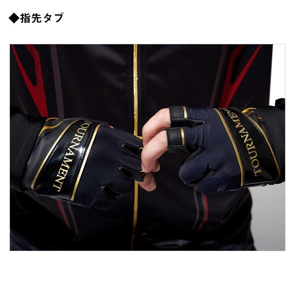 DAIWA Fishing Tournament Medium Gloves, Gloves, 3-Piece Cut,