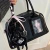 Y2K Harajuku Shoulder Bag Women Korean Transparent Ita Bag Crossbody Bag Female Japanese Designer Trend Handbag Purse