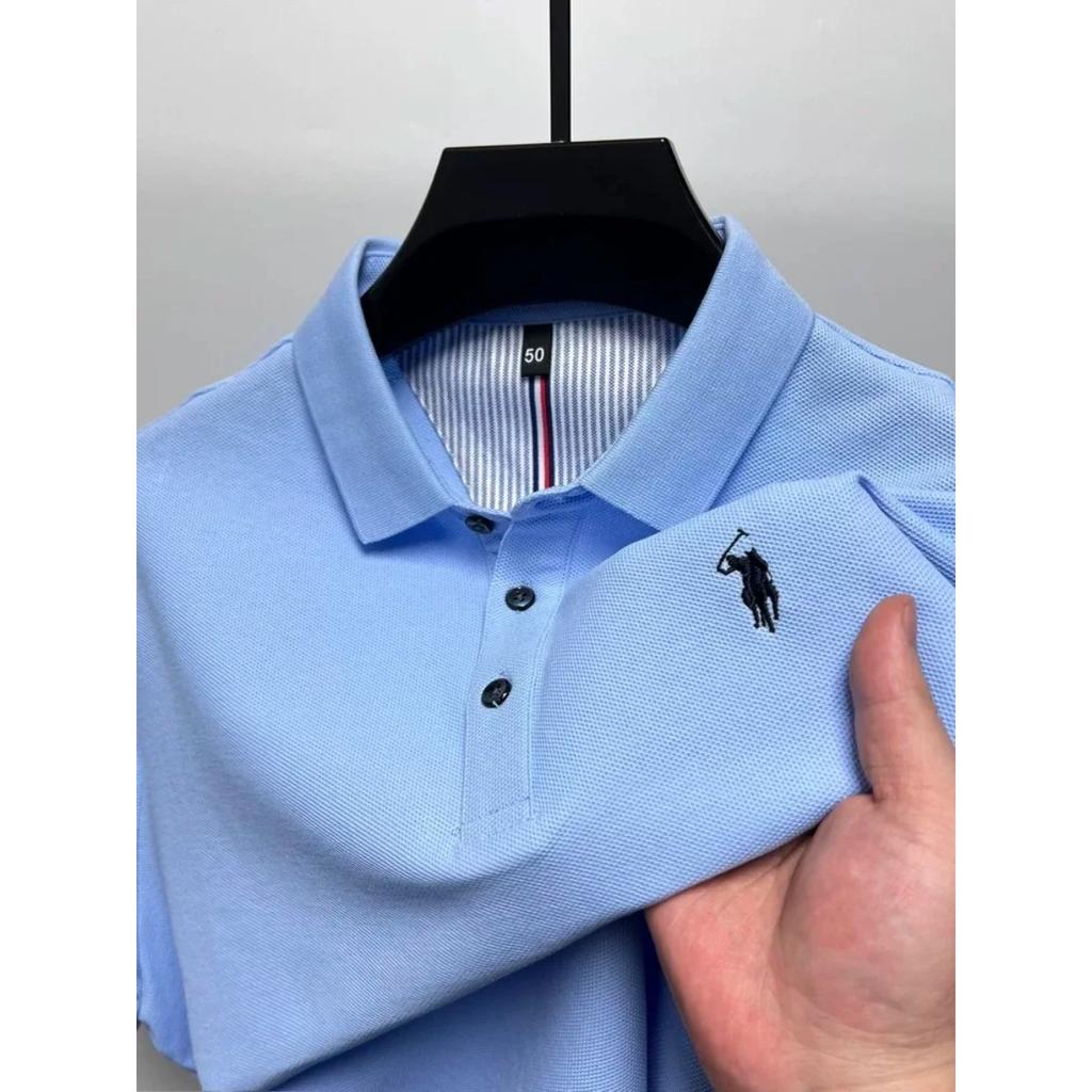 STORN High End Brand 100% Cotton Short Sleeve Polo Shirt Men Luxur Pony Embroidery Comfort Breathable Fashion T-shirt Summer New Top