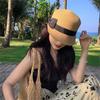 Wide Brim Bow Straw Hat Woven Summer Hat Sun Cap Women's Sun Hats  Spring