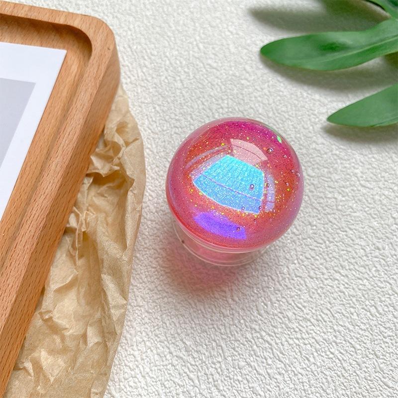 Mobile Phone Holder, Crystal Ball, Round Air Cushion Bag, Back Sticker, Retractable Desktop, Lazy And Stable, Portable Support Frame