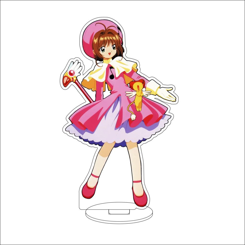 16CM Anime Cardcaptor Sakura Cosplay Acrylic Stand Ornaments KINOMOTO TOUYA/Daidouji Tomoyo Figure Stand Halloween Gifts