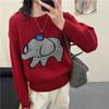 Women Autumn Winter Loose Knitted Sweater Soft Warm Long Sleeve Solid Color Casual Oversized Pullover Daily Streetwear Tops