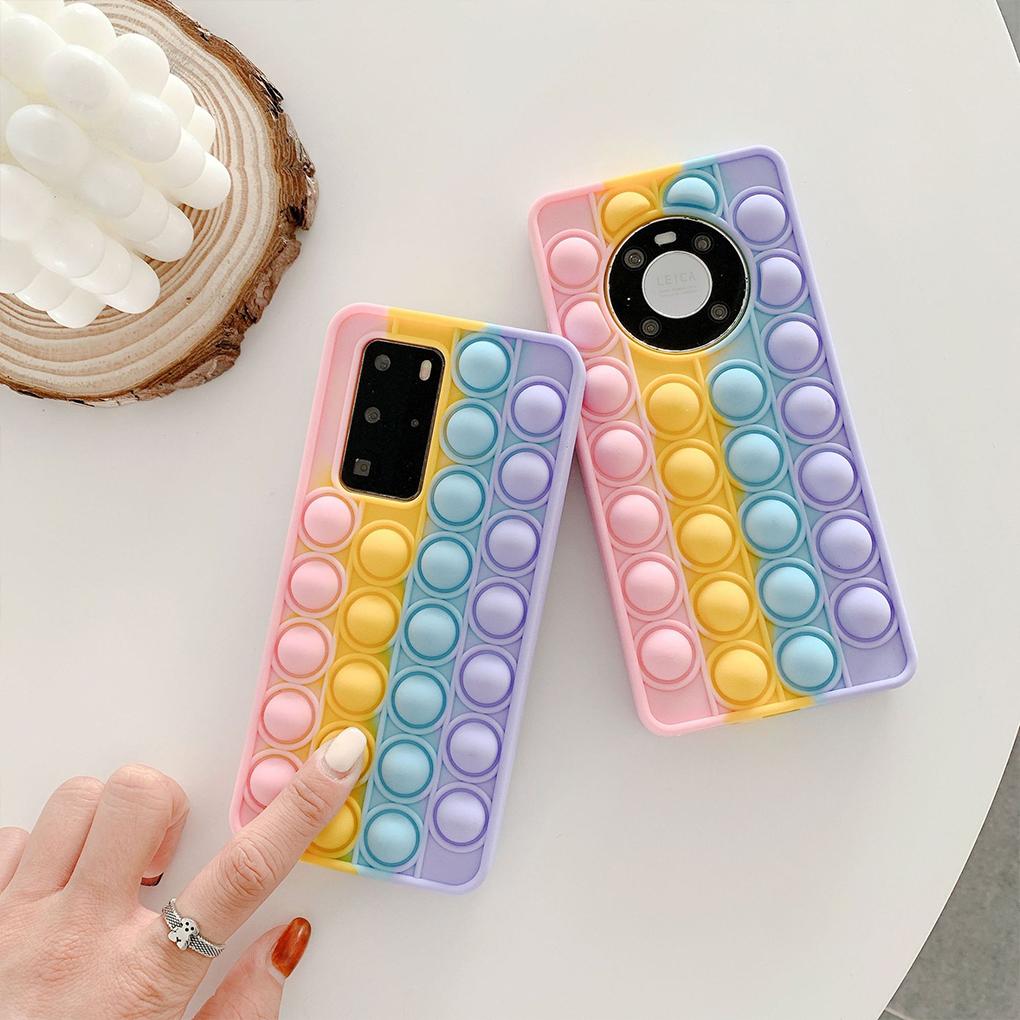 Phone Cover Bubble Phone Case Silicone Decoration Mobile Protector