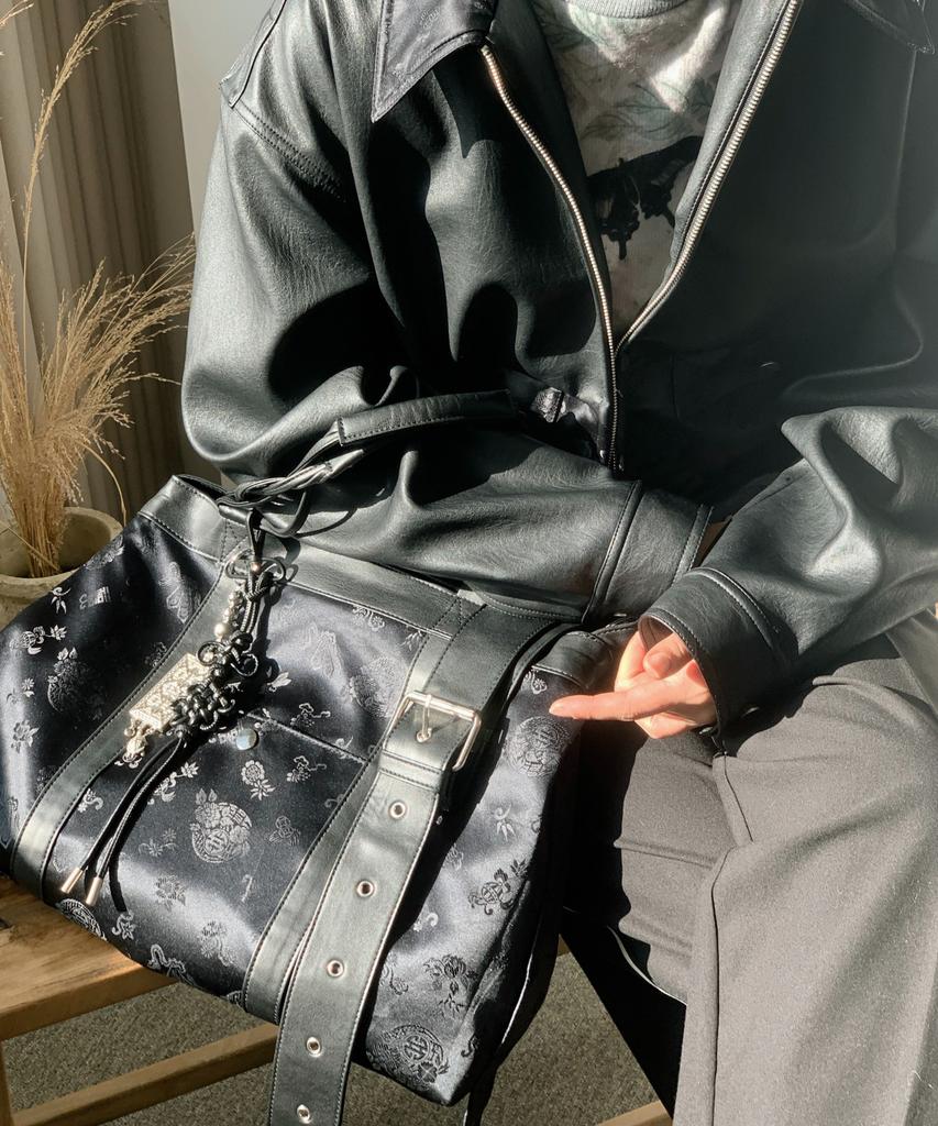 71To96 Daenggi Bag K-Ribbon Bag (Black)