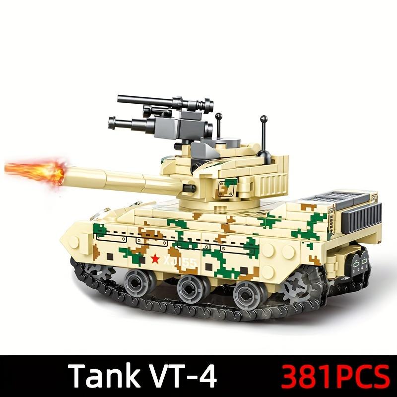 Assembled Building Blocks Main Battle Tank Toy Armored Vehicle Model Modern Military Series Soldier Army  Toy Gift