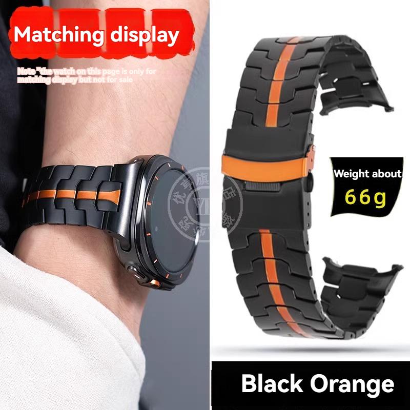 Luxury Luxury Titanium Metal Band for Samsung Galaxy Watch7 Ultra Smartwatch 47MM Dial No Gaps Quick Fit Watch Chian Strap