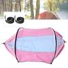 Outdoor Automatic Strut Hanging Parachute Cloth Mosquito Net AntiRollover Hammock(Light Blue Pink )