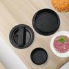 3 in 1 Hamburger Press Easy Release Non Stick Stuffed Burger Press Round Plastic Manual Meat Patty Maker for Kitchen