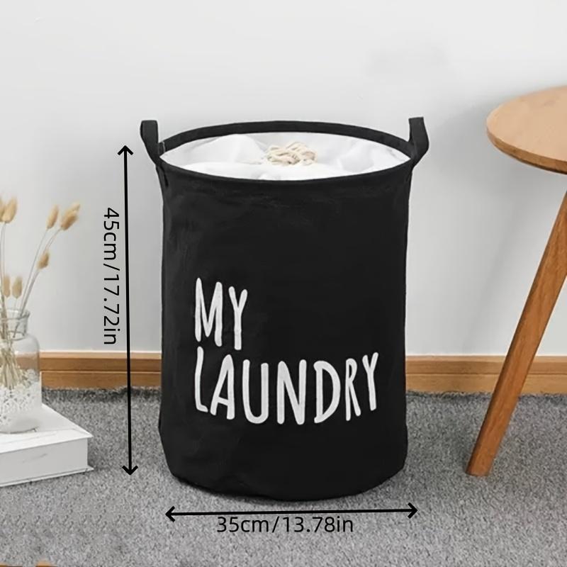 1pc/Household Laundry Basket, Large Capacity, Foldable Dirty Clothes Storage Basket, Dormitory Clothing Storage Basket