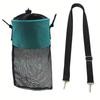 Grid Design Clothespin Storage Bag Drawstring Closure Outdoor Material Drawstring Storage Bag Hanging Hanging Grid Bag