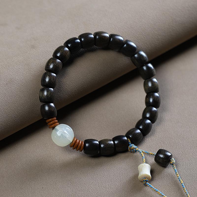 Chen Gui Bao Agarwood Buddhist Bead Bracelet - Single/Double Wrap Design for Men and Women