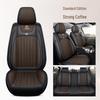 Cross-Border Universal Leather Car Seat Cover Set - Four Seasons, Five-Seater, Full Cushion.