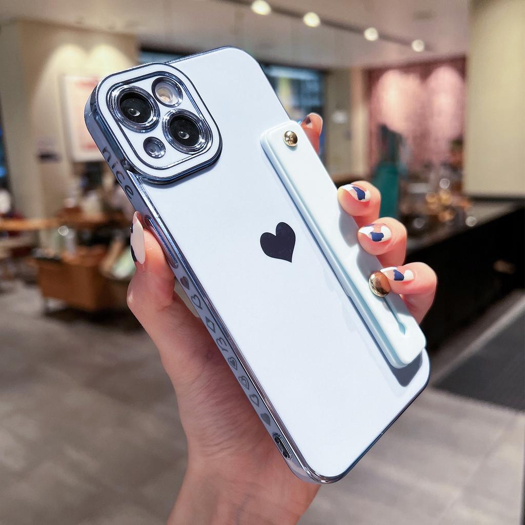 Angel Eye Electroplating Side Strap Figure 16 Apple Soft Case 15 Love Strap Wrist Strap Applicable to iPhone17ProMax