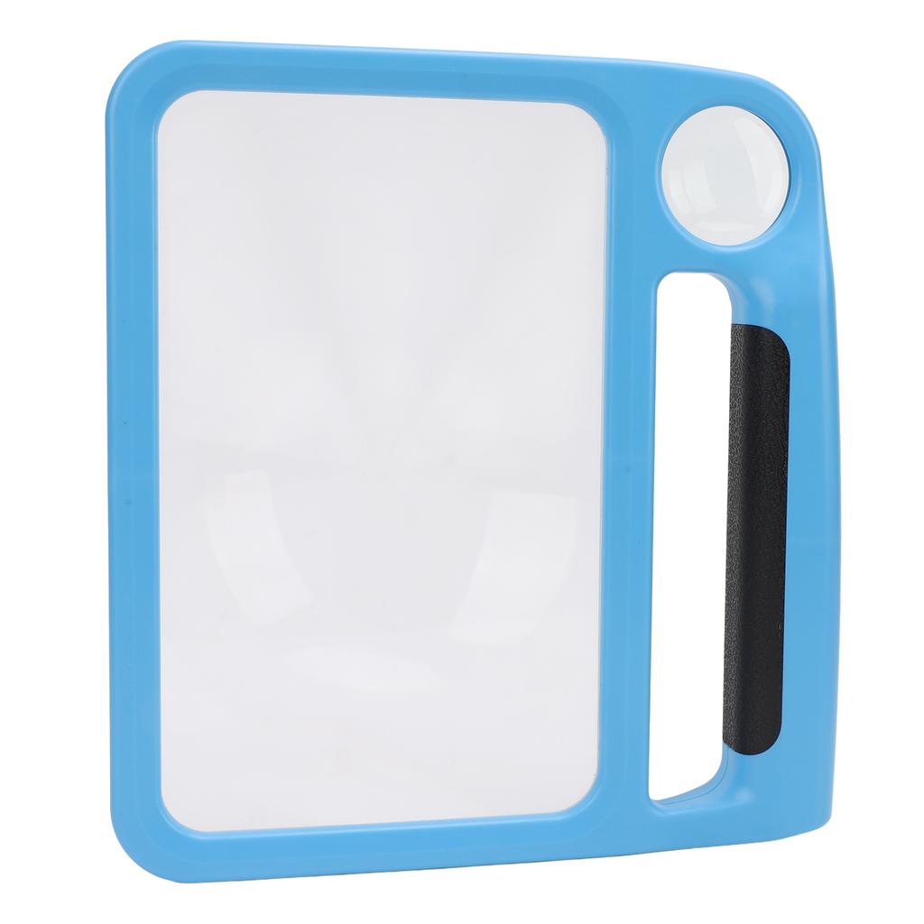 5X 10X Handheld Magnifier 48 LED Lights 3 Dimmable Light Modes Rectangular Magnifier for Reading Small Prints Low