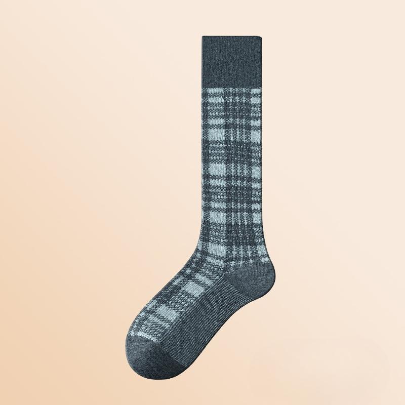 Retro Peacock-patterned Ankle Socks for Children, Suitable for Autumn and Winter, Slimming and Warm Cotton Socks