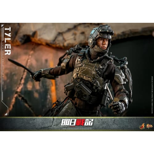 Movie Masterpiece Warriors of Future Tyler 1/6 Scale Figure, Black, Approximately 31cm Tall, MMS667