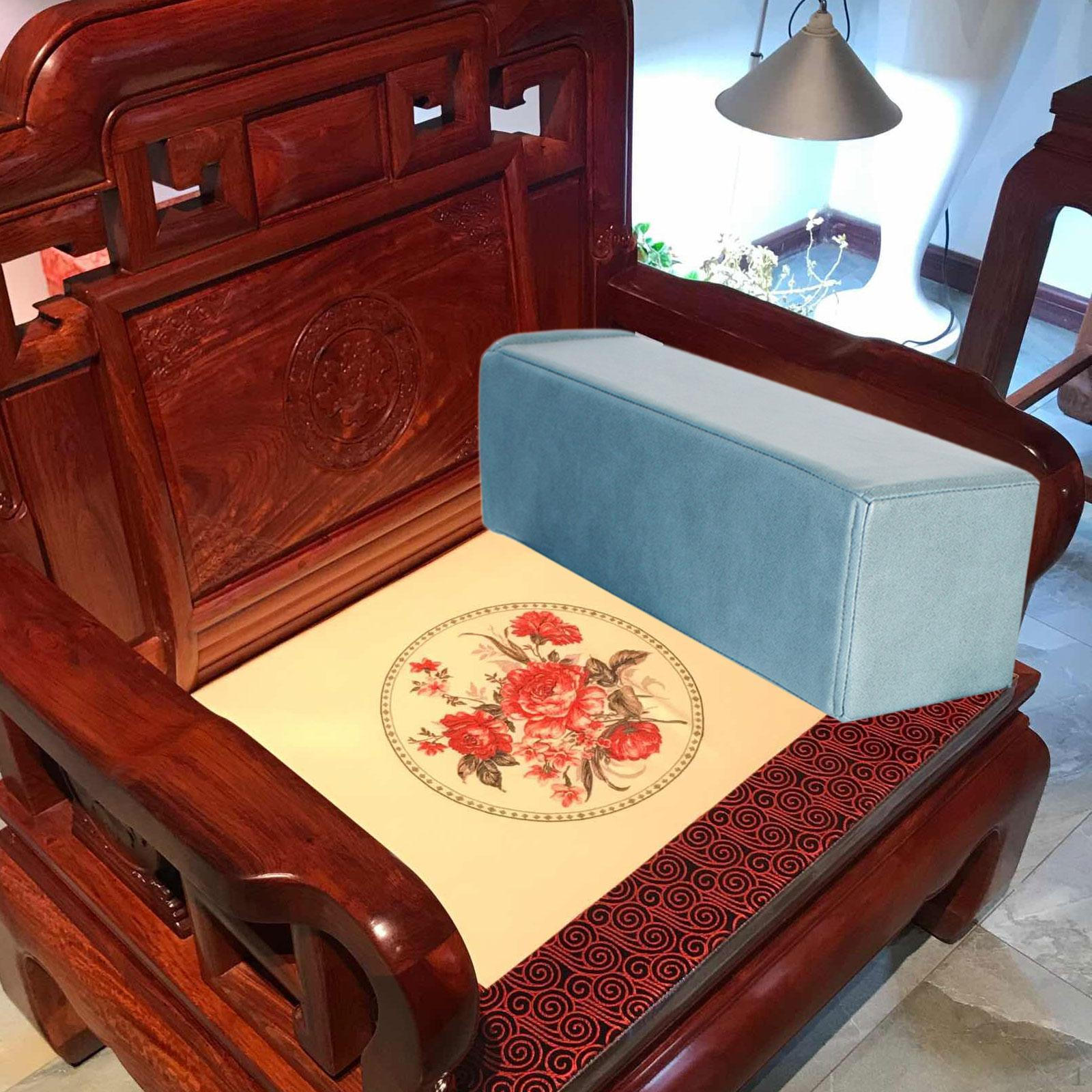 Подлокотник дивана Чтение Изголовье Практичный Мягкий Съемный Чехол Подушка для дивана Высокой Плотности Blue 2777₽