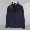 Polar Fleece Men's Fleece Jacket Autumn and Winter Casual Large Size Middle-aged and Elderly Jacket Loose Top Cold-proof