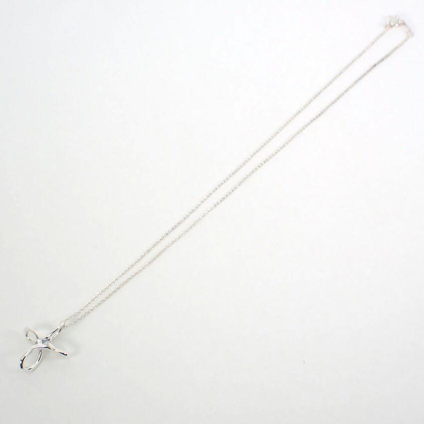[Used] TIFFANY 925 Open Cross Infinity Pendant/g508-53