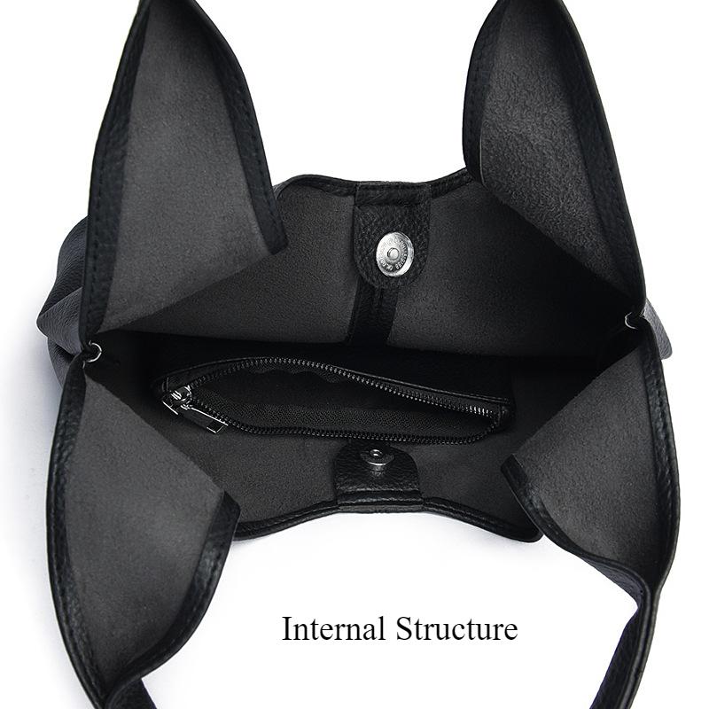 LEMON KOKO Простые однотонные женские вместительные сумки 2024 года — фото 12