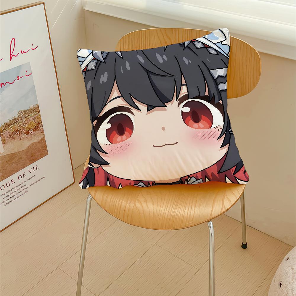 Game Cute  ZZZ Face Q-version Avatar Cushion Cover Pillow Cover Decoration Room Home Sofa Living Office Car Nordic Simplicity