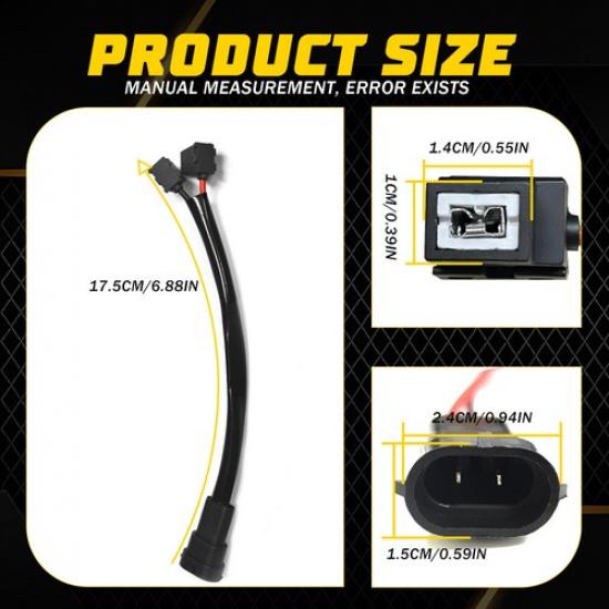 Conversion Wire H11 to H1 Two Harness Headlight Low Adapter Connector Plug