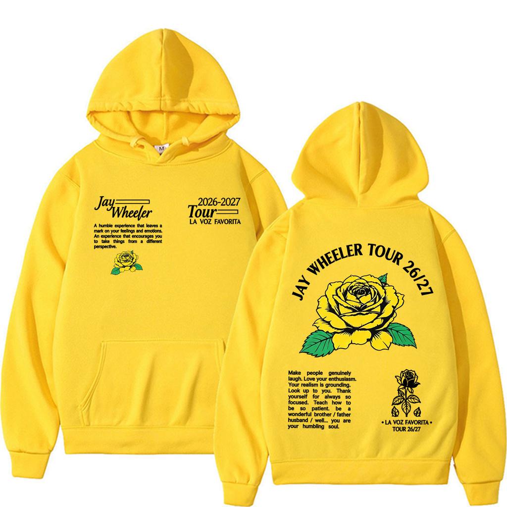 Unisex Woman'sJay Wheeler La Voz Favorita 2026-2027 World Tour Hooded Men Women Fashion Hip Hop Punk Sweatshirt Fleece Casual Oversized Hoodie