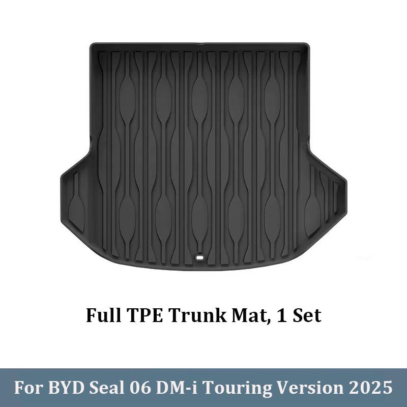 For BYD Seal 06 DM-i Touring Version 2025 2026 Car Trunk Mat TPE Rear Boot Carpet All Weather Waterproof Cargo Liner Floor Mats