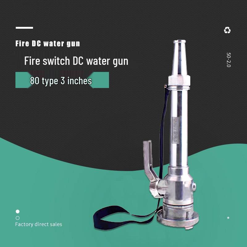 2.5-Inch Straight Stream Fire Hose Nozzle with Buckle, Agricultural Sprinkler, and Water Pipe Connector Switch