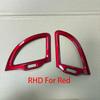 LHD/RHD For Kia Stinger 2018- Car Tuning Carbon Fiber ABS Both Side Vent Cover Trim Accessories