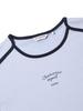 EIDER Sheer Women'S Ringer Short Sleeve T-Shirt_Ice Blue