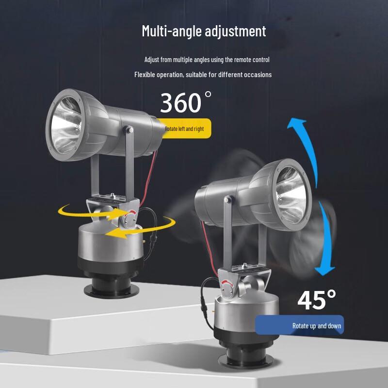 Jujingyang Marine Remote Control Auto-Rotating Xenon Spotlight