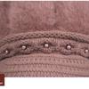 Winter Old Man Hat Rabbit Fur Rabbit Fur Blended Hat Women Middle-aged and Elderly Women Mothers Warm Thick Velvet Knitted Hat