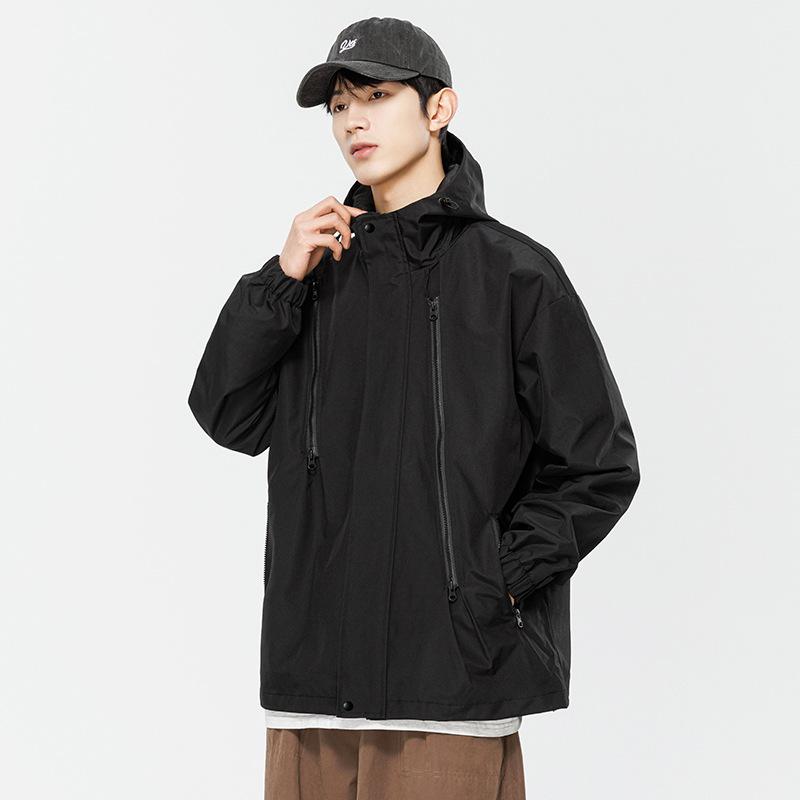 Spring and Autumn Men's and Women's Mountain Jacket Men's and Women's Mountaineering Suit Couple Hooded Loose Jacket